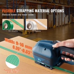 VEVOR Automatic Electric Strapping Machine Tool for PP/PET 0.35″-0.63″ Straps