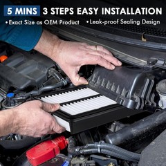 Engine Air Filter, Offers 99% Air Purification, Fit for Nissan Rogue (2014-2020)