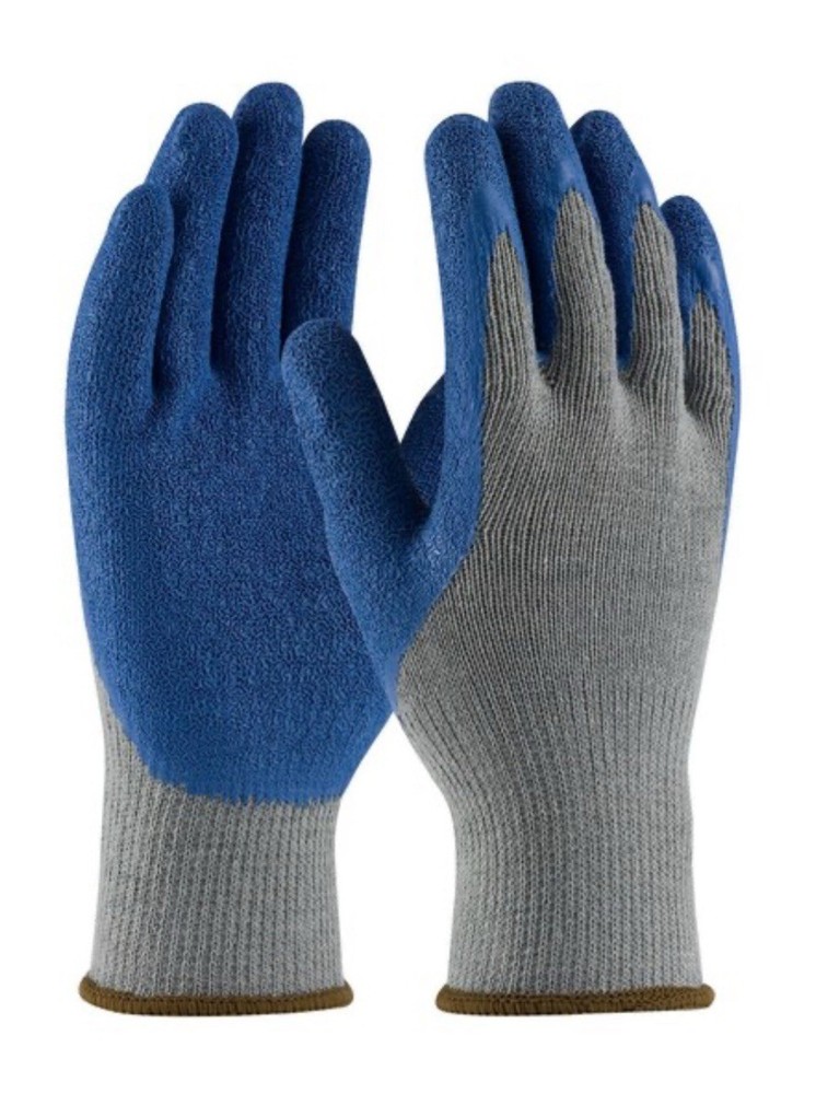 4 Pair PIP G-Tek GP LARGE Coated Gloves, Palm and Fingers, Level 3 Abrasion 4pr