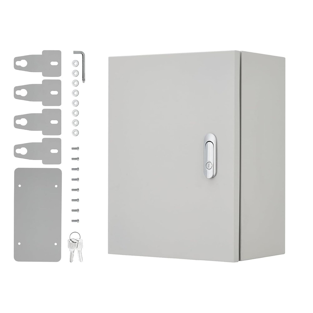 16″x12″x8″ Outdoor Waterproof Electrical Box,IP66, Lockable, Rust-Resistant