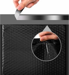 Bubble Mailers 10.5×16 500pc Large Padded Envelopes 10.5×15 Mailing Bag #5 Black