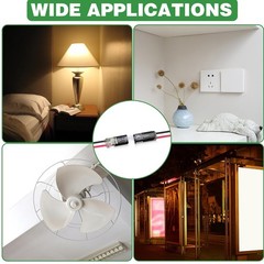20/50pcs Double-Wire Plug-in Connector Led Light Strip Fast Connectors with 2Pin