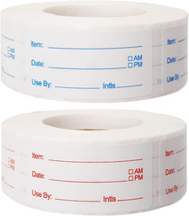 Removable Food Labels – 1000 Pieces, 1×2 Inch Date Stickers for Containers
