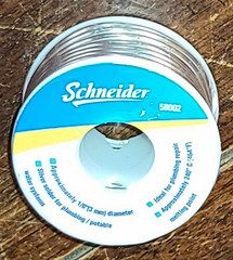 SCHNEIDER Spool of 1/8″ Plumbing Lead Free Silver Solder #58002