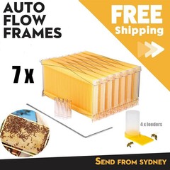 7 x Beekeeping Frames Bee Hive Frame for Auto Shed Beehive House Honey Boxes US