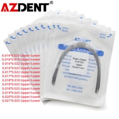 AZDENT Dental Orthodontic Super Elastic Niti Arch Wire Rectangular Ovoid Form