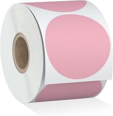 2″ 750 Labels Circle Direct Thermal Stickers Labels Roll Compatible Wi