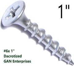 Phillips Bugle Head Coarse Thread Exterior wood/Deck Screws – Dacrotized 1″ – 6″