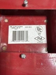 FIRE-LITE ALARMS MODEL SB-10 FIRE ALARM BACK BOX AS SHOWN Lot Of 2