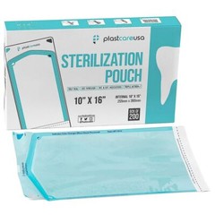 plastcareusa Self Seal Sterilization Pouch, 10″ x 16″, 200/Box