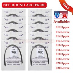 100PCS Dental Orthodontic NITI Arch Wire Round Super Elastic NITI Ovoid Form USA