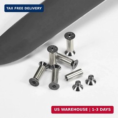 10 Packs Knife Handle Screws Rivets Bolts Fasteners,Hex Flat Head Screws for Bla