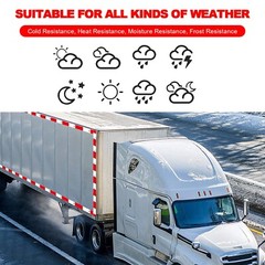 Reflective Tape CONSPICUITY Trailer Safety Warning Sign Auto Truck Red White NEW