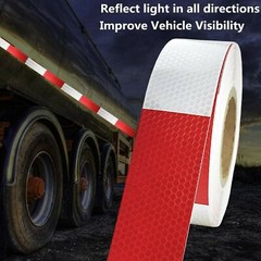 Conspicuity Tape DOT-C2 Approved Reflective Trailer Red White 2”x50’ /1 Roll