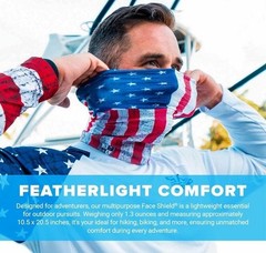 Face Shields UV30+ Neck Gaiter Lightweight Breathable Sun Dust Protection 5 Pac