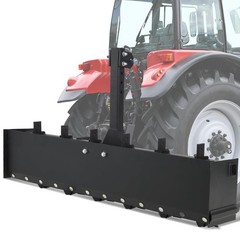 3 Point Hitch Powder Coated Steel 55″ Box Blade Scraper W/6 Shank For fit Cat 1