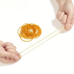 High Elastic Yellow Rubber Bands 38mm – Durable Set of 100