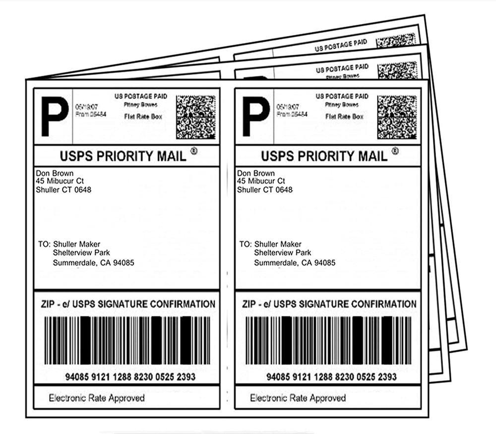 110 Sheets 220 Premium Half Sheet Shipping Labels 200 + 20 Self Adhesive 8.5×5.5