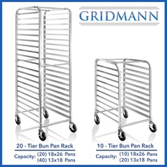 20 Sheet Bun Pan Bakery Rack for Commercial Kitchen