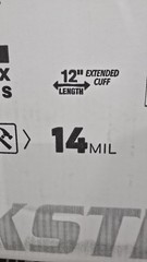 SAS 6604-20 (10-Box Case)Thickster Powder-Free Textured Safety Latex Gloves, XL
