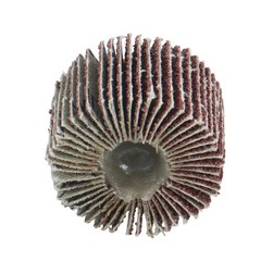 Aluminum Oxide Shank Mounted Flap Wheels, 1-1/2″ x 1″ x 1/4″, 60 Grit – 5 Pack