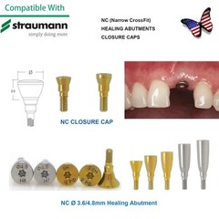 US Fit Straumann Closure Screw Healing Abutment NC/RC Bone Level BL/BLT Titanium