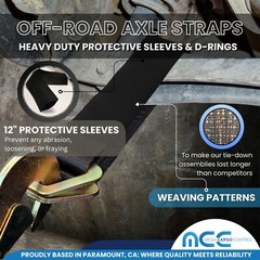 USA Off Road Axle Strap for Race Car Auto Hauler Tow Truck 4×4 ATV UTV Tie Down
