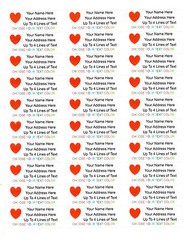 60pcs Personalized Return/Mailing Address labels – 1″ x 2.625″ -Free Shipping