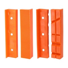 1 Pair Orange 4/5/6/8″ Soft Vise jaws Magnetic Reversible Pads Cover Rubber