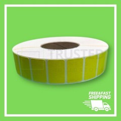 1.5×1 Inch YELLOW 1-1/2″ x 1″ Direct Thermal Labels 5,100 PER ROLL ZEBRA ELTRON