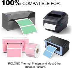 6000 Assorted Rectangular Direct Thermal Label for Zebra, Rollo, MUNBYN, POLONO