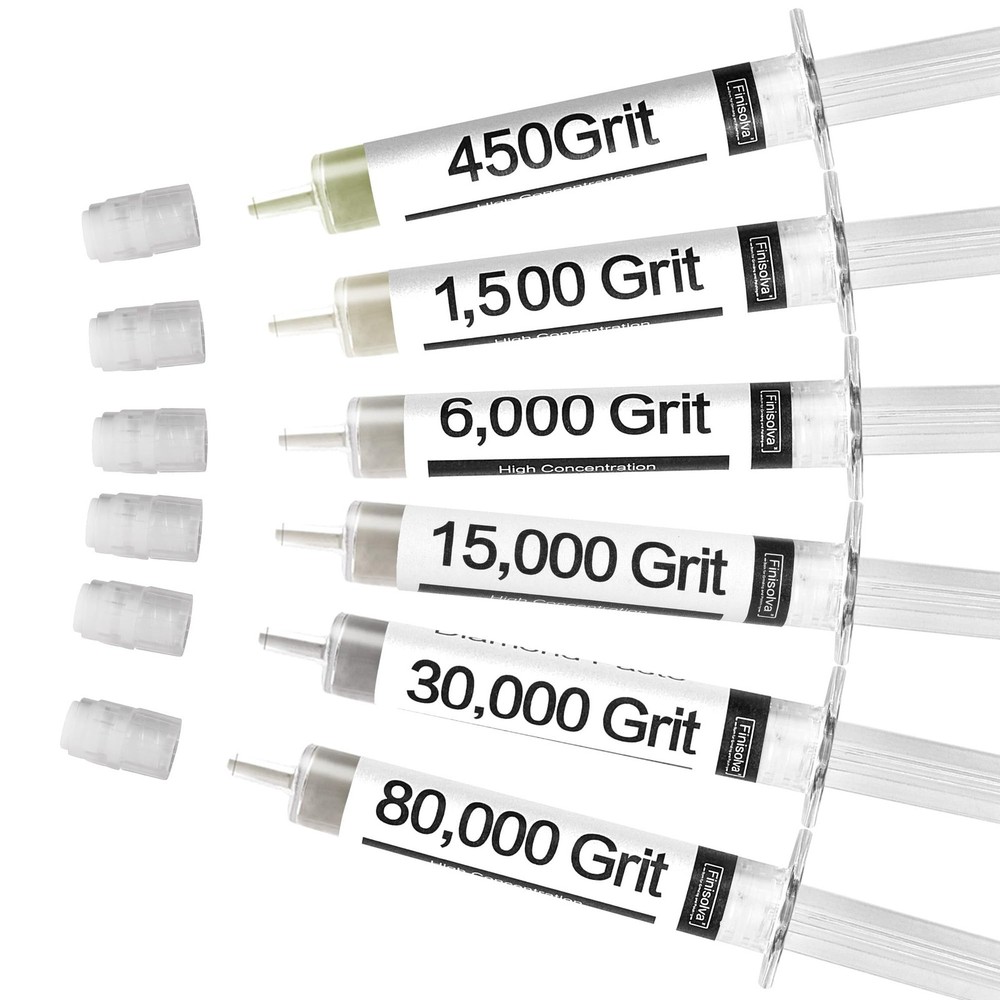 Diamond Polishing Compound Kit of 6 Lapping Paste 80,000 to 5 grams