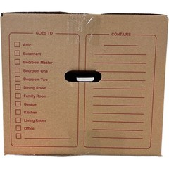 20 – Pack Medium Cardboard Moving Boxes 18x14x12 32 ECT With Handles
