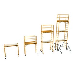 Metaltech Multipurpose 6ft. Baker-Style Scaffold, 1100-Lb. Capacity, Steel,