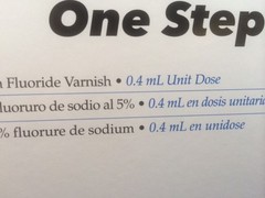 Dental Varnish 5% Sodium Fluoride Bubble Gum Flavor 50/Box 0.4 ml dose , USA