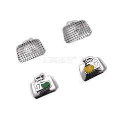 100X AZDENT Dental Orthodontic Buccal Tubes 2nd Molar Bondable Non-Conv Roth.022