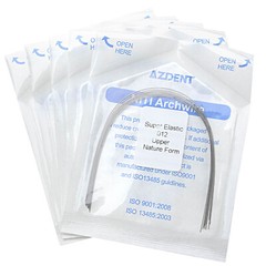 AZDENT Dental Orthodontic Arch Wire Super Elastic NITI Natural Nature Form Round