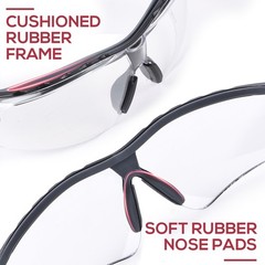 Bison Life Higuard Safety Glasses, Anti-Fog/Anti-Scratch, Pack of 2