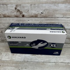 Halyard Sterling SG Nitrile PowderFree Exam Gloves 2 Box Size: XSMALL, Exp 03/25