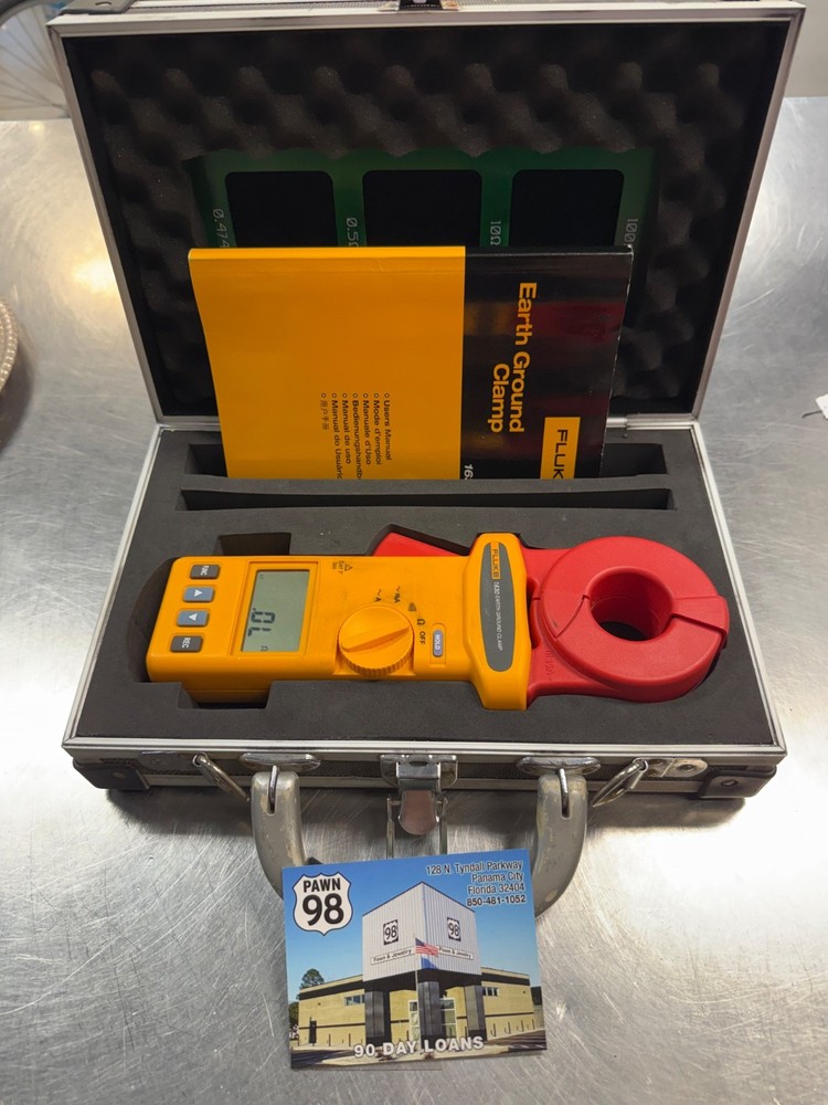 Fluke 1630 Earth Ground Clamp with Carry Case, Manual and Loop Resistence Card