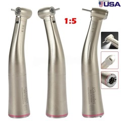 NSK Style Dental LED 45° Degree Surgical High Speed Handpiece Push Button 4 Hole