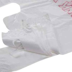 Bags 1/6 Small 8 x 4 x 16 THANK YOU T-Shirt Plastic Grocery Shopping Bags white