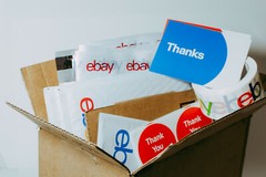 39 Ebay Branded Shipping Supplies STARTER KIT Box Envelopes Tape Tissue Postcard