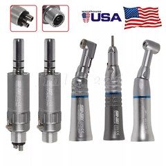 Dental Low Slow Speed Handpiece E-type Contra Angle Micro Air Motor 2/4 Hole 1:1