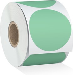 2″ 750 Labels Circle Direct Thermal Stickers Labels Roll Compatible Wi