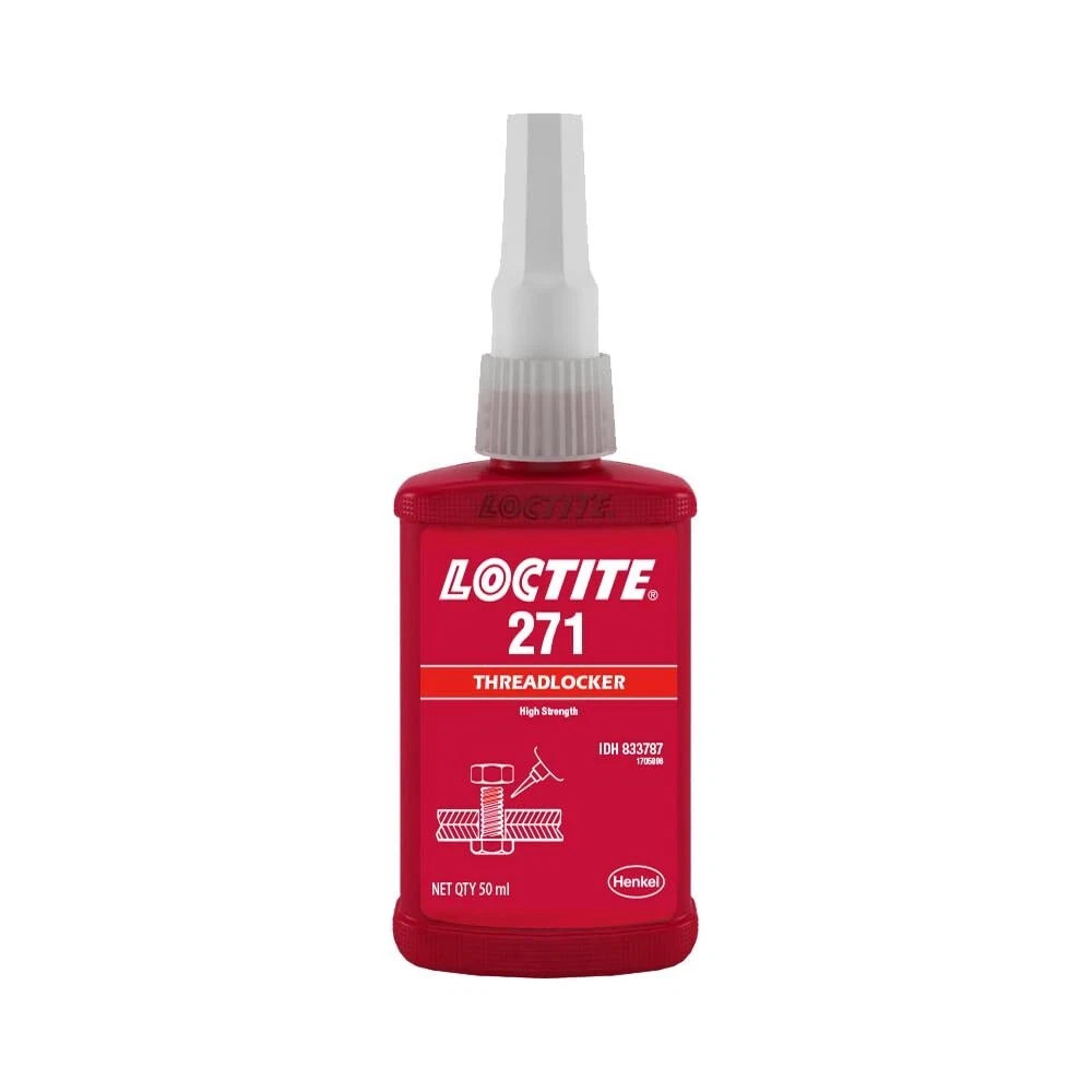 LOCTITE 271 Red Thread Locker Low Viscosity Adhesive for Metal Fasteners