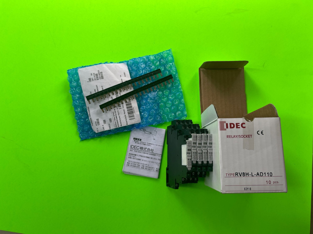 IDEC RV8H-L-AD110 Relay/Socket 6A 110-125V AC/DC Lot of 5 NEW