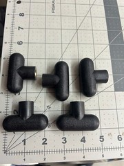 NEW 5-pack lot T Knob “T” 2.25″ x 1.45″ 3/8-16 Female Thread heavy duty