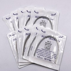 Dental Ortho Niti Super Elastic Rectangular Round Arch Wire Ovoid/Square/Natural