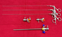 Hysteroscopy Cystoscopy Surgery Set 17FR with Semi Rigid Graspers 5FR Reusable